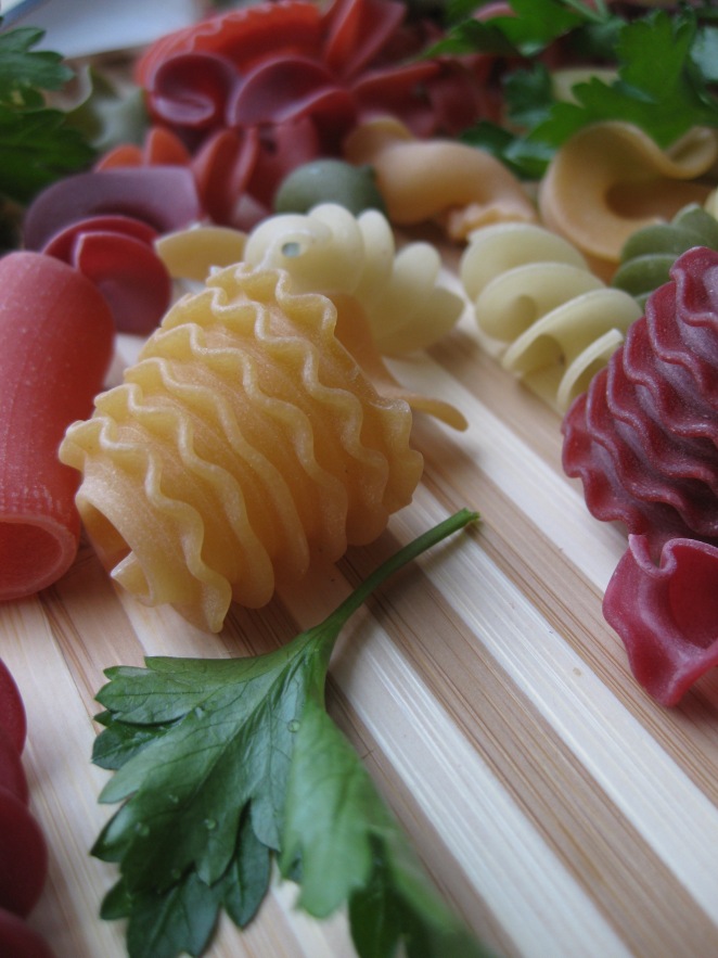 Italian multicolour pasta