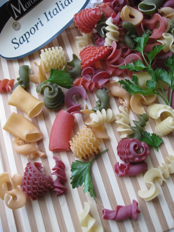 Italian multicolour pasta