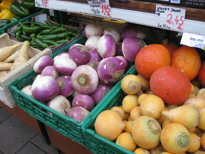 Vegetables in rue des Bouchers