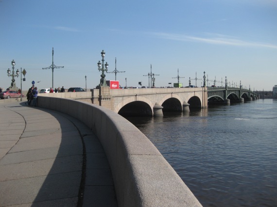 Troitsky Bridge across Neva